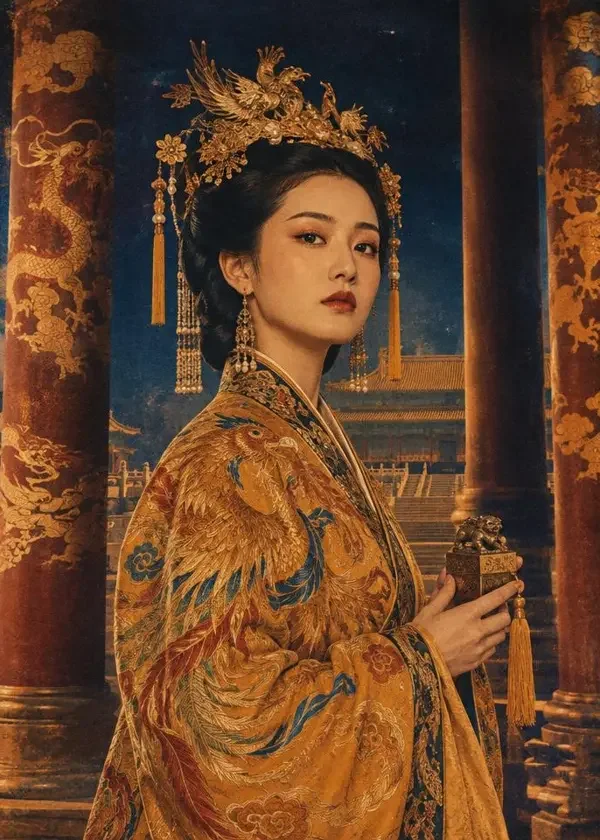 凤印之后短剧封面，古装题材，河马剧场热播短剧
